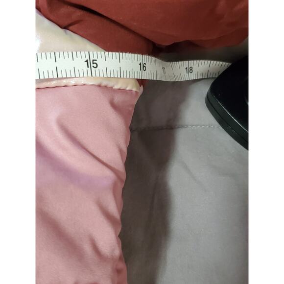 Swiss Alps Girls Small 7/8 Maroon Pink Puffer Jacket NWT Water Wind Resistant - Picture 5 of 13